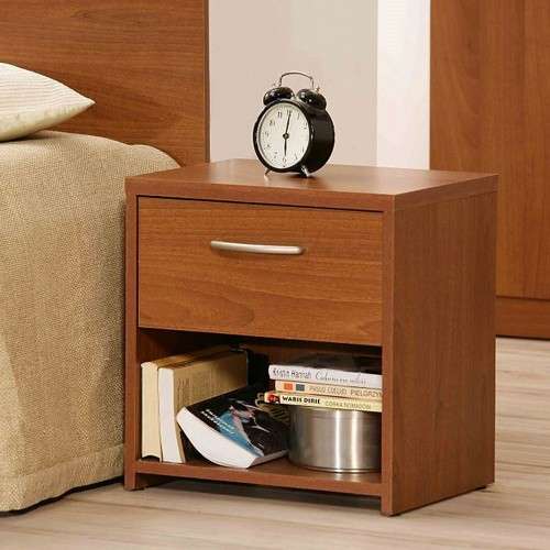 Bedside Tables Bedstand Side Table Pedestal With Drawer Dark Oak